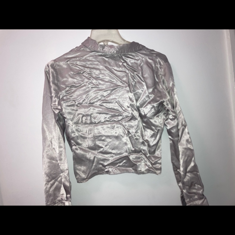 Silver Button Up - Picture 2 of 3